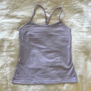 Lululemon power Y yoga top in lavender